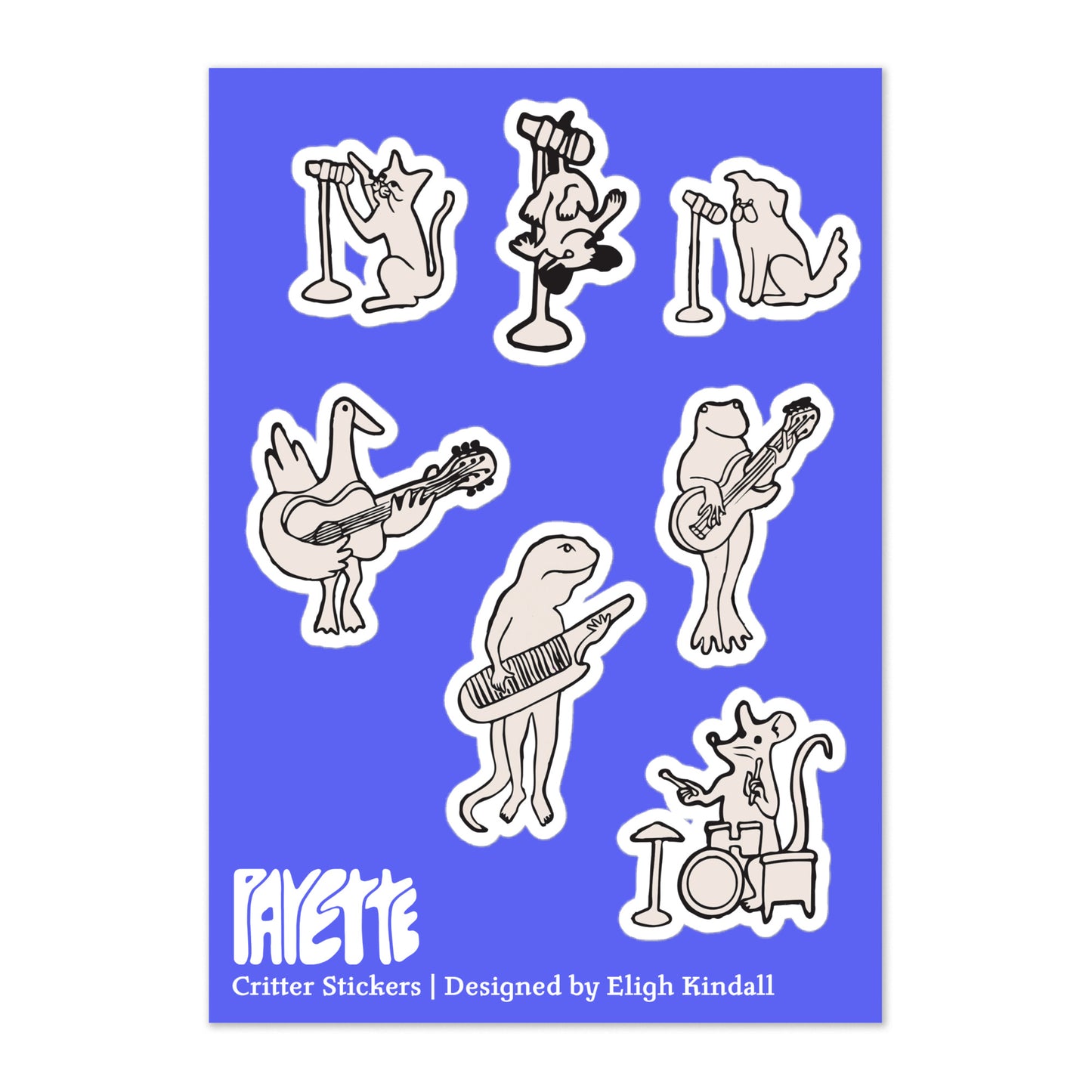 Critters Sticker Sheet